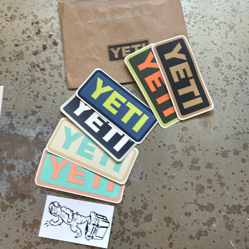 Yeti Vibrant Logo Sticker Collection bundle lot